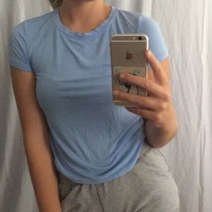 Comfy light blue tee from Aerie